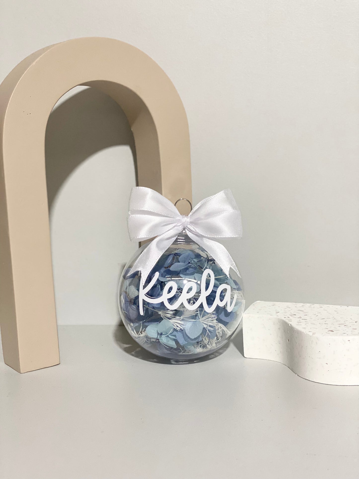 Floral Bauble - Blue