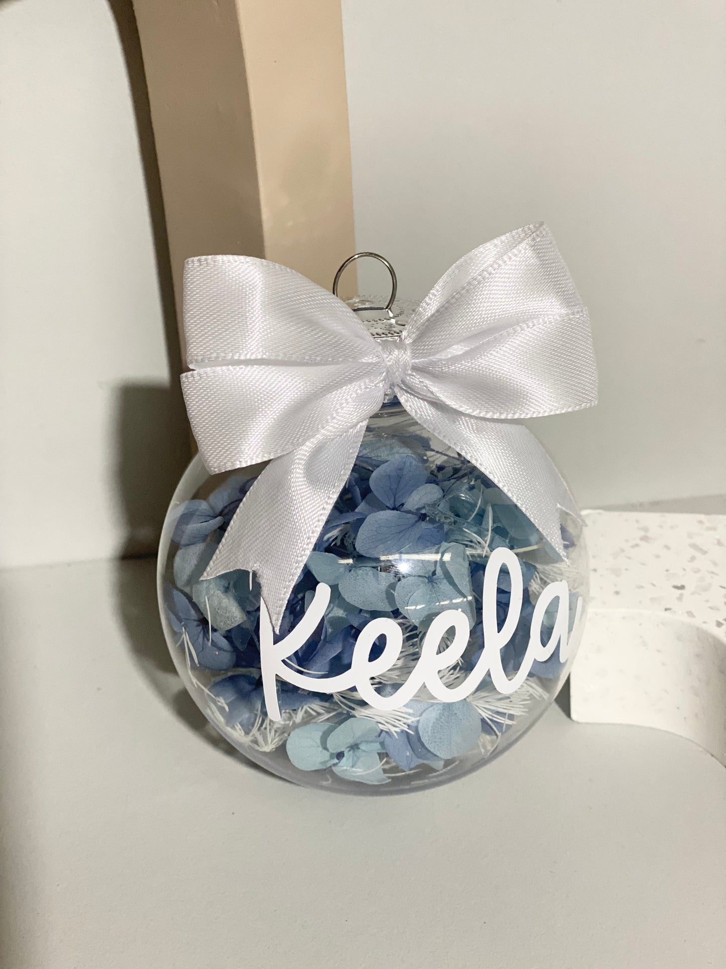 Floral Bauble - Blue