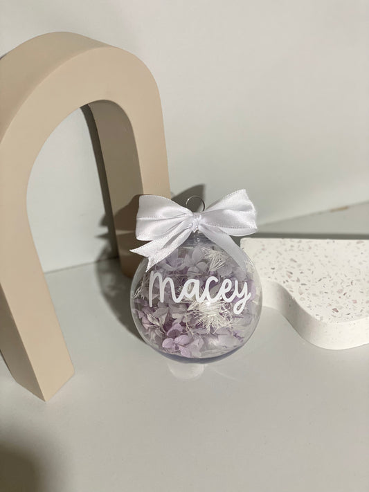 Floral Bauble - Purple