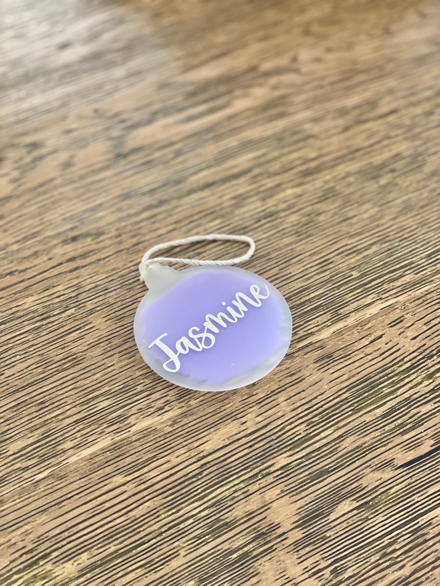 Flat Acrylic Bauble - Purple