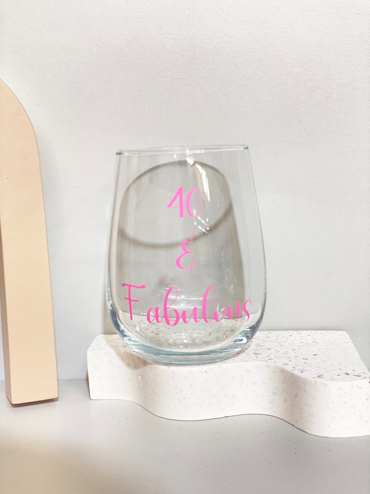 Stemless Wine Glass - Gold