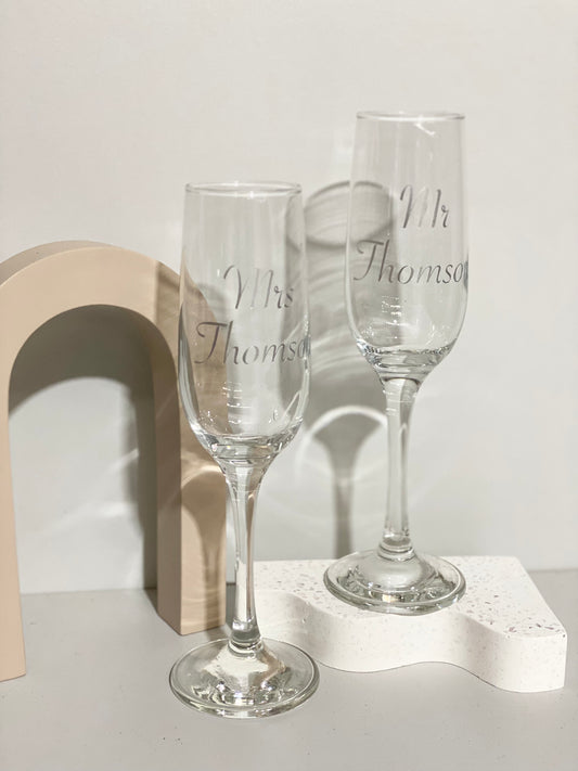 Champagne Flute - Silver