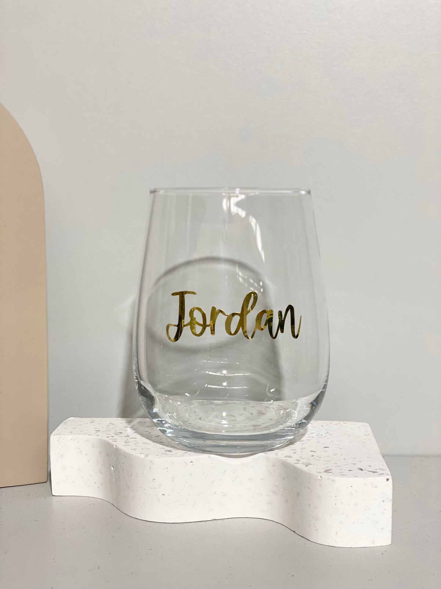 Stemless Wine Glass - Gold